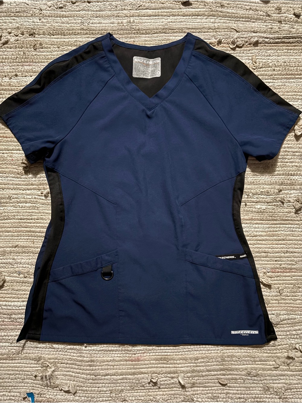 Skechers Women's Navy V-Neck Performance Scrub Top
